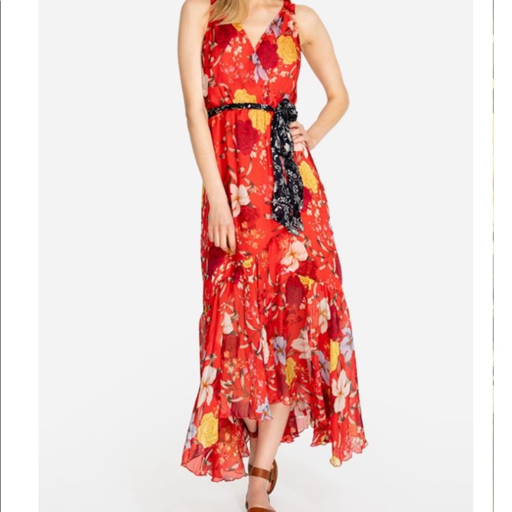 NWT Johnny Was floral wrap dress